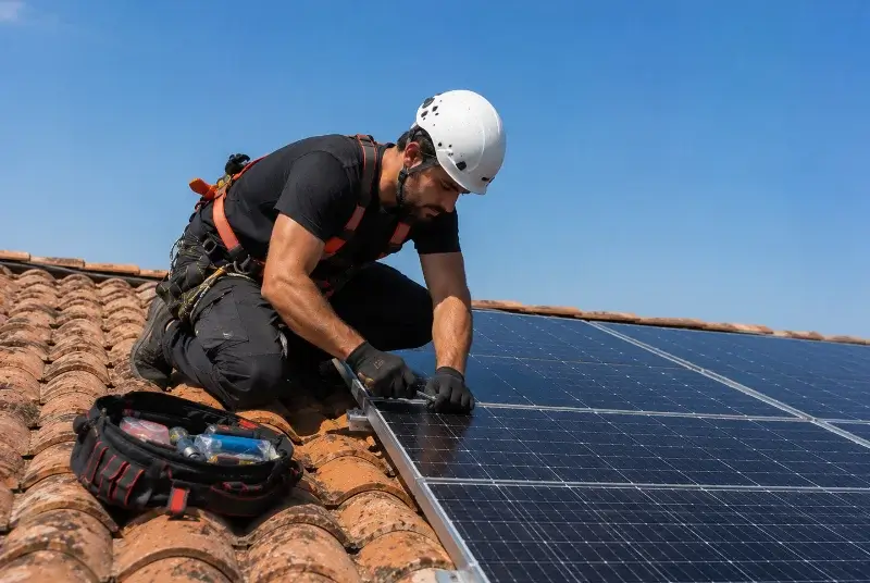 Maintenance et monitoring de panneaux solaires à Biviers